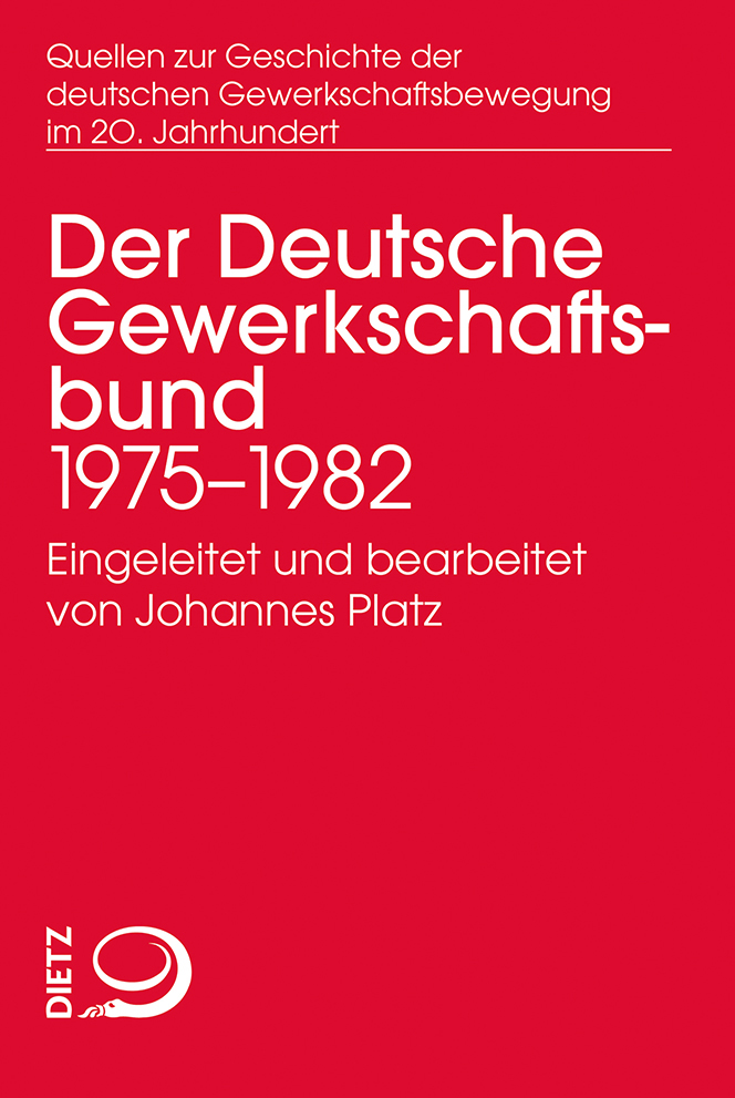 Buch-Cover von »Der Deutsche Gewerkschaftsbund«